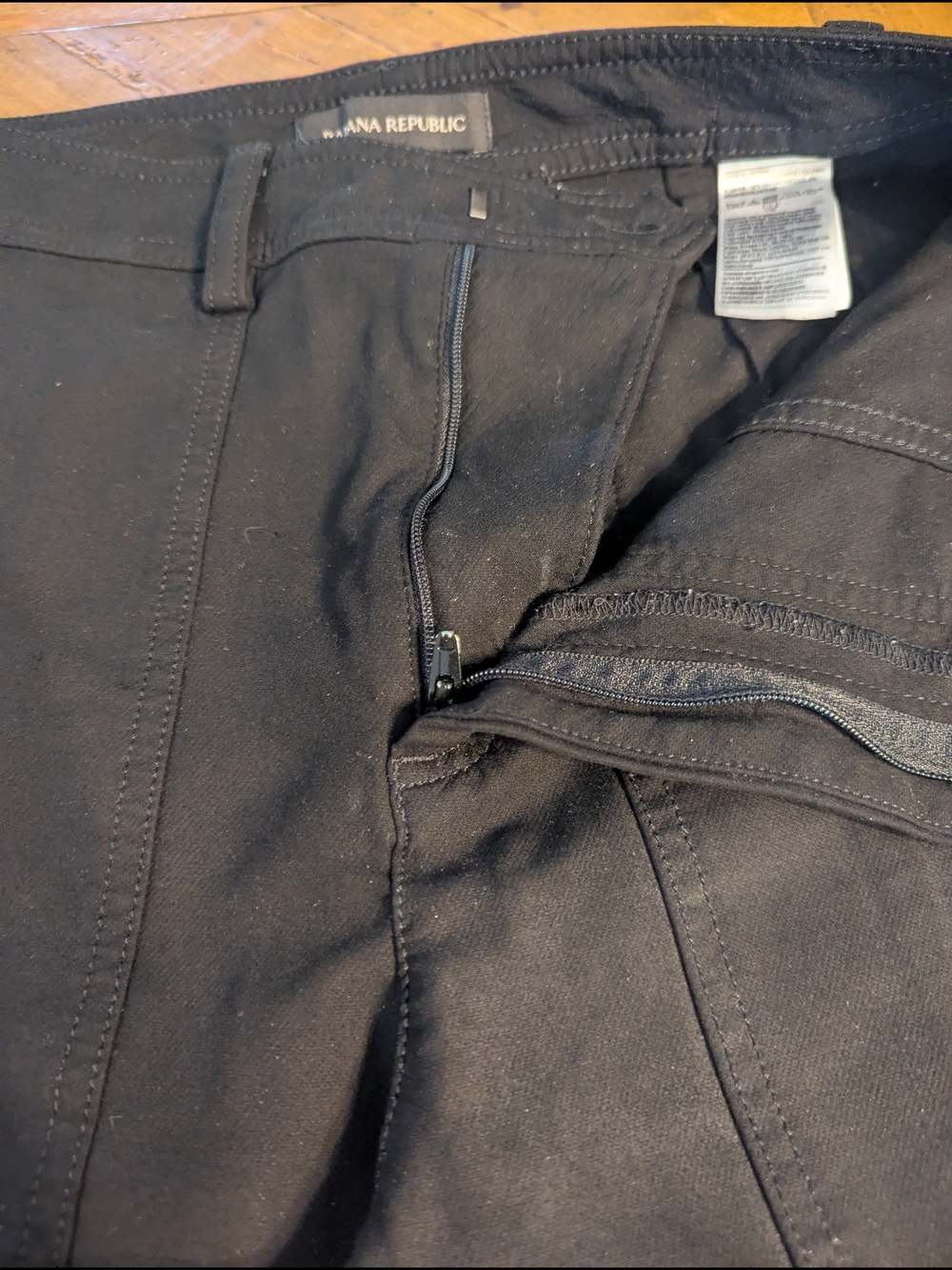 Banana Republic Cargo Black Stretch Pants